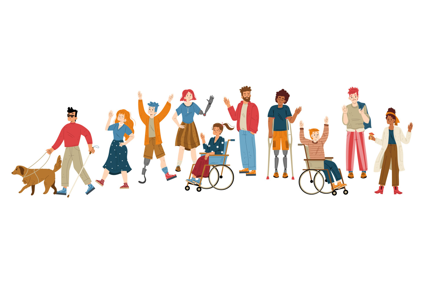 Personnages en situation de handicap